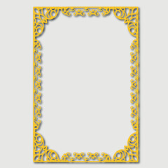 Frame, in the style of an ornament, Vector illustration eps 10, Art.