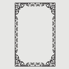 Frame, in the style of an ornament, Vector illustration eps 10, Art.