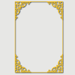 Frame, in the style of an ornament, Vector illustration eps 10, Art.
