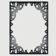 Frame, in the style of an ornament, Vector illustration eps 10, Art.