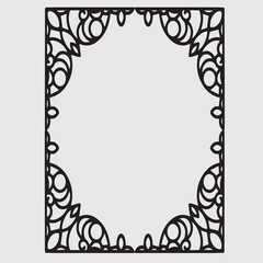 Frame, in the style of an ornament, Vector illustration eps 10, Art.