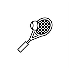 tennis ball icon vector illustration template on white background