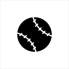 tennis ball icon vector illustration template on white background