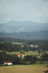 Germany landscape with an eagle
