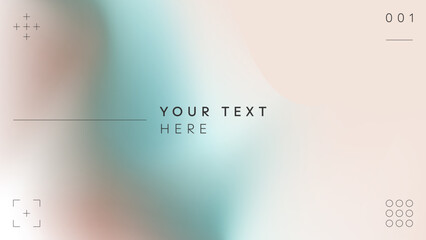 Template of a colorful gradient background with text.