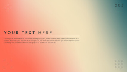 Fototapeta premium Template of a colorful gradient background with text.