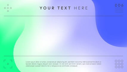 Template of a colorful gradient background with text.