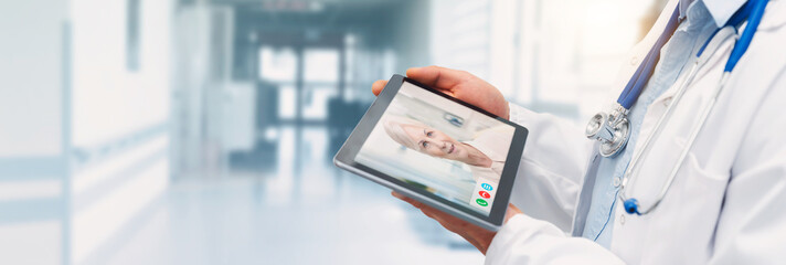 Telemedicine, remote health care concept
