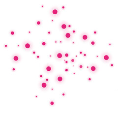 Glowing Circle Dots Stars 