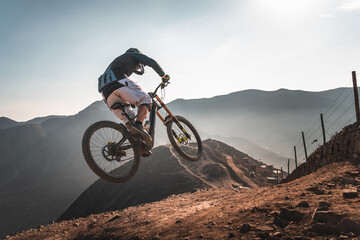 mountain bike in the mountains