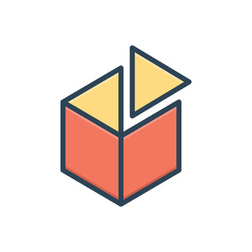 Color Illustration Icon For Complement