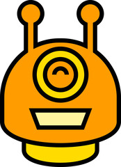 robot face avatar illustration