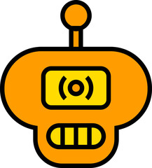 robot face avatar illustration