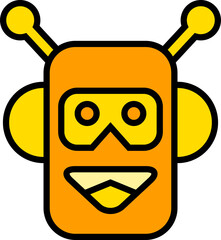 robot face avatar illustration