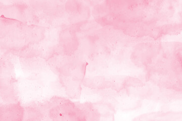 Abstract pink watercolor background. Soft pastel water color paper texture. Light paint brush pattern. Watercolour splash background. Pink watercolor texture