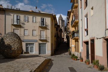 Fototapeta premium typical old streets in the capital of Mallorca - Palma (Spain, Balearic Islands)