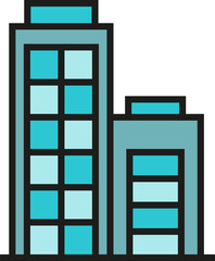 Obraz premium office building icon illustration