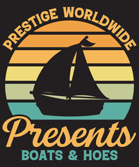 prestige worldwide presents boats t shirt