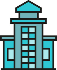 office building icon illustration