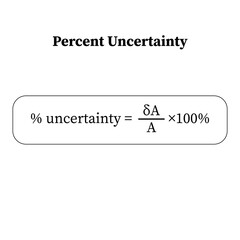 percent uncertainty formula Iin physics