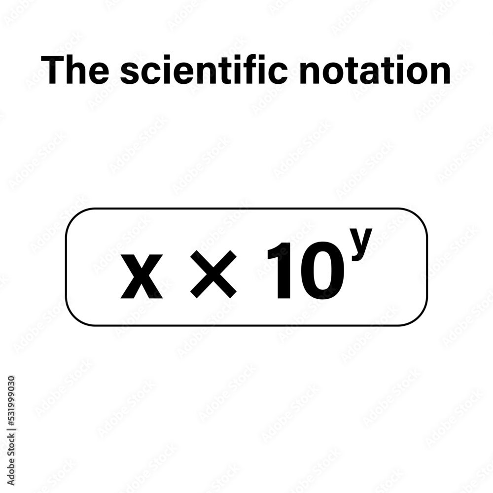 Canvas Prints the scientific notation formula in mathematics