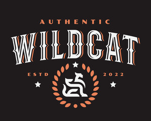 Winged cat luxury emblem, label , badge for your logo or crest. Heraldic panther modern vector illustration.