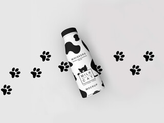 Milk Bottle ad mockup design
