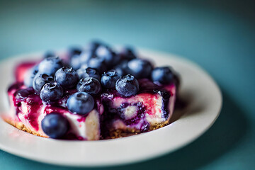 cottage cheese dessert with berries, strawberries, raspberries, blueberries, grapes, fruits, cinnamon, vegan, milk dessert