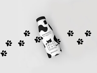 Milk Bottle ad mockup design