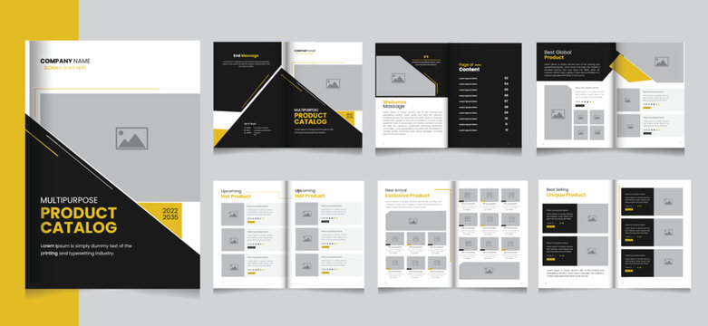 Product Catalog or Catalogue Template Design