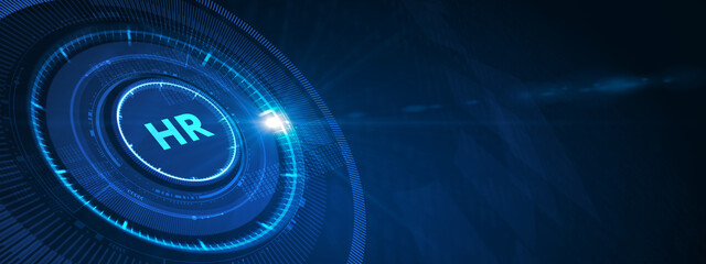 Business, Technology, Internet and network concept. Human Resources HR management concept.  3d illustration