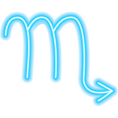 Scorpio Zodiac Neon Sign. Vector Illustration of Horoscope Promotion.