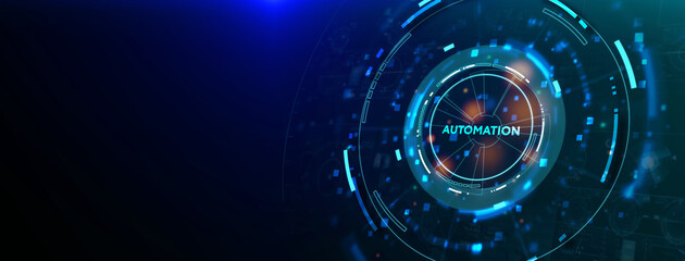 Automation Software concept as an innovation.  Business, Technology, Internet and network concept. 3d illustration