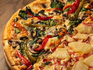 pizza with vegetables