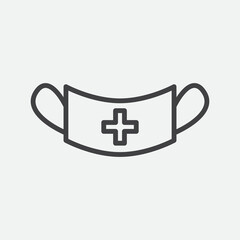 Mask Icon Vector Illustration Flat Design Trendy