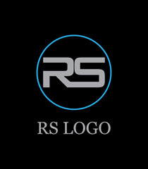 RS logo sky and black colours use