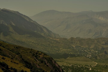 Mountain views near the Matlas plateau in Dagestan