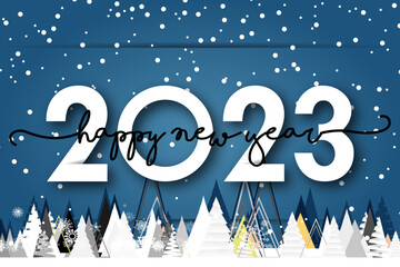 2023 - happy new year 2023 background	