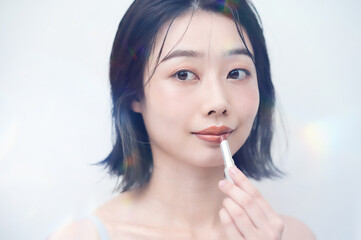 化粧・口紅・女性