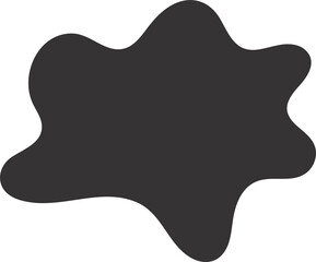 silhouette of abstract modern boho element