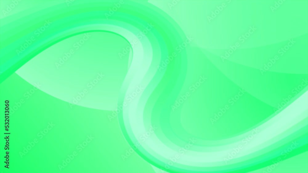 Poster animated green color random shapes background