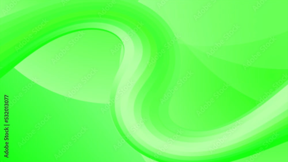 Poster animated green color random shapes background
