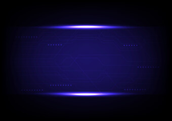 Vector futuristic technology background, electronic motherboard, circuit board, communication and engineering concept.