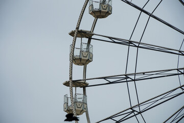 Ferris wheel on the waterfront of Gdynia. Poland.