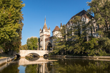 Fototapeta na wymiar Vajdahunyad Castle in Budapest, Hungary