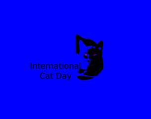 International Cat Day 2023 banner - obrazy, fototapety, plakaty