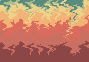 Abstract pastel tones liquid marble wavy texture background or wallpaper