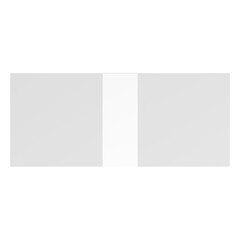 3D rendering illustration of a stack of blank banknotes