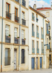 Fototapeta na wymiar street traditional architecture Bеziers France