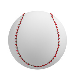 3D rendering illustration of a baseball ball